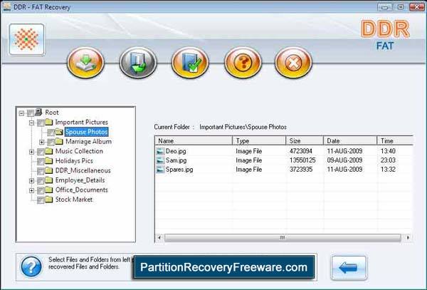 Fat Partition Recovery Screenshot